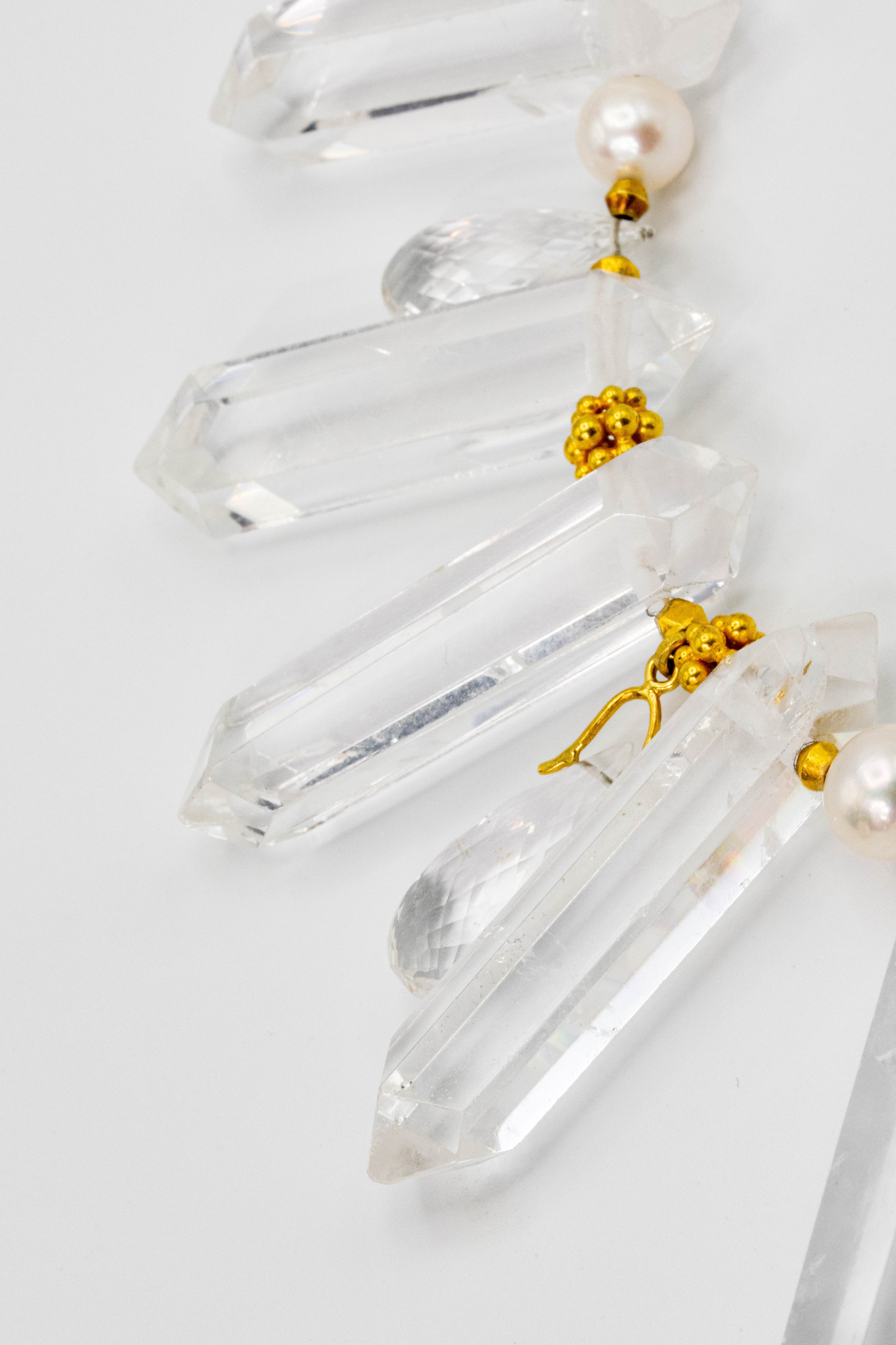 Lucidity crystal and South Sea pearl necklace styled — Alexandra Essex Exquisite Jewels
