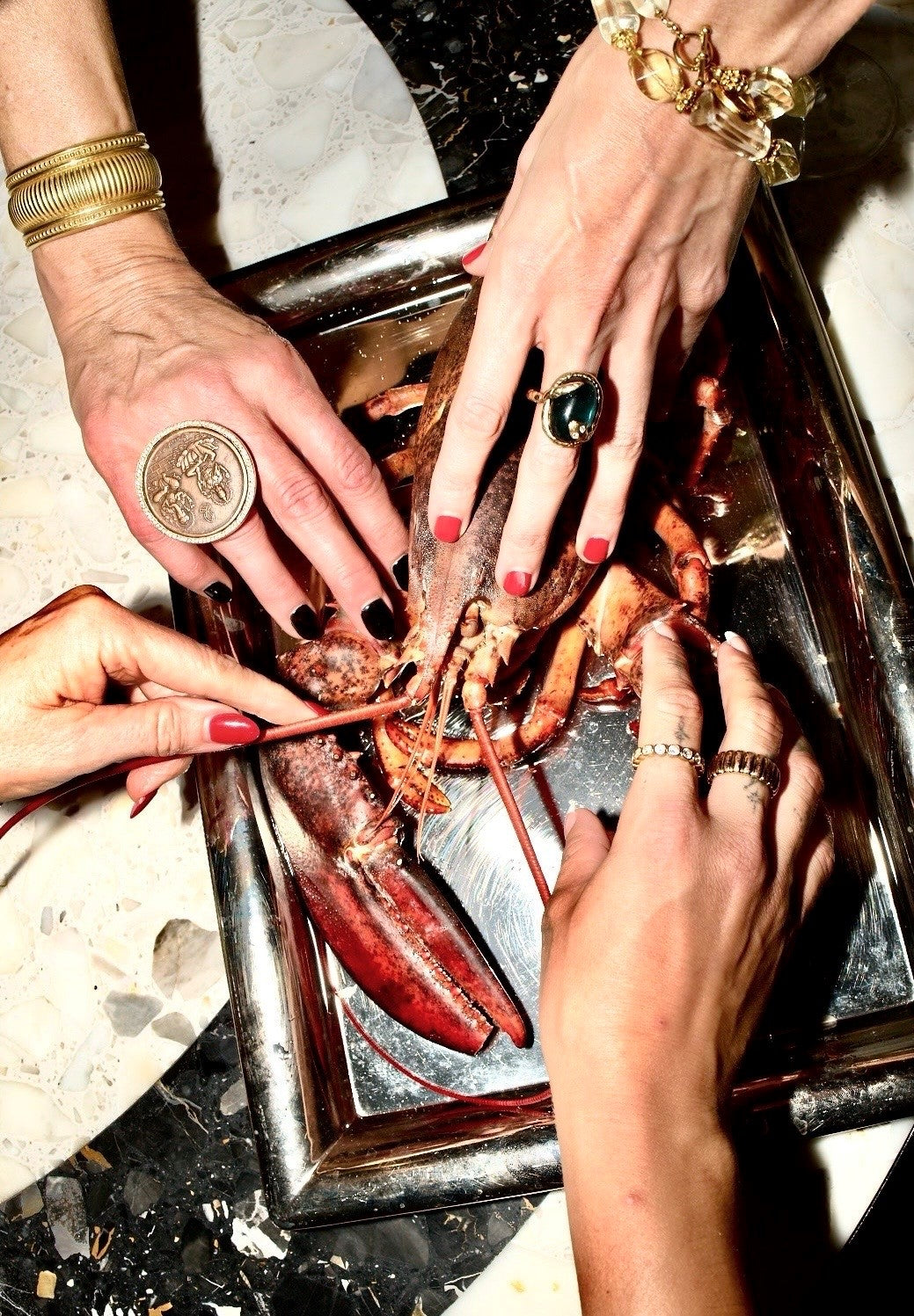 Snakie ring 18k gold — alternate tourmaline color option — Alexandra Essex Exquisite Jewels